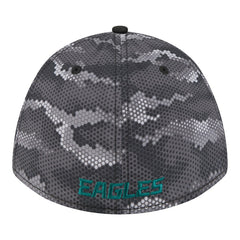 Philadelphia Eagles New Era Camo A-Frame 39THIRTY Flex Hat - Black Hats