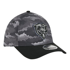 Chicago Bears New Era Camo A-Frame 39THIRTY Flex Hat - Black Hats