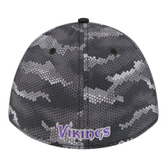 Minnesota Vikings New Era Camo A-Frame 39THIRTY Flex Hat - Black Hats