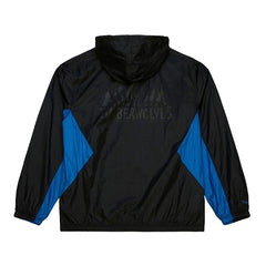Minnesota Timberwolves Playmaker Full-Zip Hooded Windbreaker Jacket Black - Mitchell & Ness
