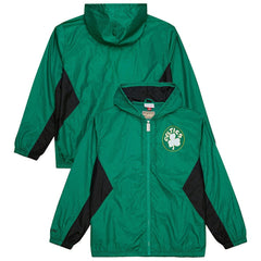 Boston Celtics Playmaker Full-Zip Hooded Windbreaker Jacket Kelly Green - Mitchell & Ness outlet