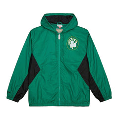 Boston Celtics Playmaker Full-Zip Hooded Windbreaker Jacket Kelly Green - Mitchell & Ness outlet