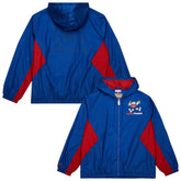 Denver Nuggets Playmaker Full-Zip Hooded Windbreaker Jacket Blue - Mitchell & Ness