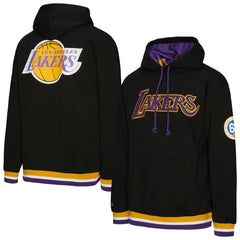 Los Angeles Lakers Unisex Vintage Heavyweight Hoodie Black - Mitchell & Ness