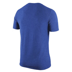New York Knicks Tri-Blend T-Shirt Heather Royal - Nike