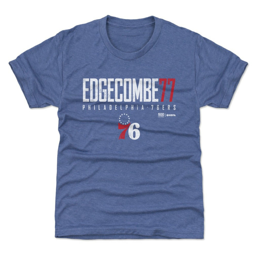 VJ Edgecombe Philadelphia 76ers 500 Level Youth Elite Name & Number T-Shirt Royal outlet