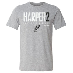 Dylan Harper San Antonio Spurs 500 Level Elite T-Shirt Heather Gray outlet