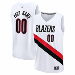 Portland Trail Blazers Fast Break Replica Custom Jersey Association Edition White - Fanatics