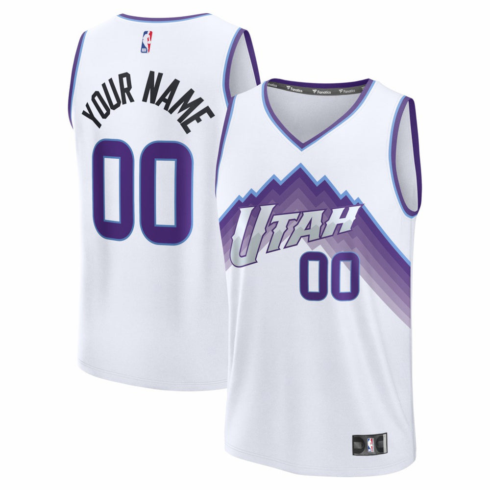 Utah Jazz Youth Fast Break Replica Custom Jersey Association Edition - Fanatics