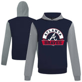 Atlanta Braves Levelwear Throwback Ultimate Banner Arch Hoodie - Navy Hoodies