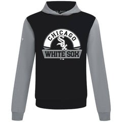Chicago White Sox Levelwear Throwback Ultimate Banner Arch Hoodie - Black Hoodies