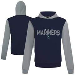 Seattle Mariners Levelwear Throwback Carve Ultimate Hoodie - College Navy Hoodies