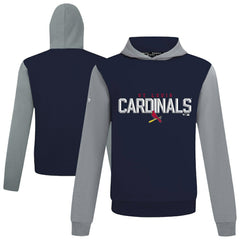 St. Louis Cardinals Levelwear Throwback Carve Ultimate Hoodie - Navy Hoodies