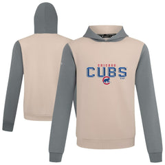 Chicago Cubs Levelwear Throwback Carve Ultimate Hoodie - Sand Hoodies