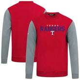 Texas Rangers Levelwear Throwback Ultimate Carve Sweatshirt - Red Sweatshirts