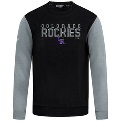 Colorado Rockies Levelwear Throwback Ultimate Carve Sweatshirt - Black Sweatshirts