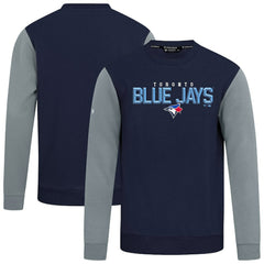 Toronto Blue Jays Levelwear Throwback Ultimate Carve Sweatshirt - Navy Sweatshirts