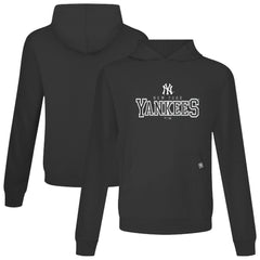 New York Yankees Levelwear Relay Journey Pullover Hoodie - Black Hoodies
