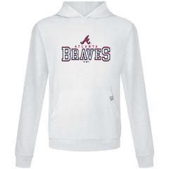Atlanta Braves Levelwear Relay Journey Pullover Hoodie - White Hoodies