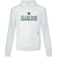 Miami Marlins Levelwear Relay Journey Pullover Hoodie - White Hoodies