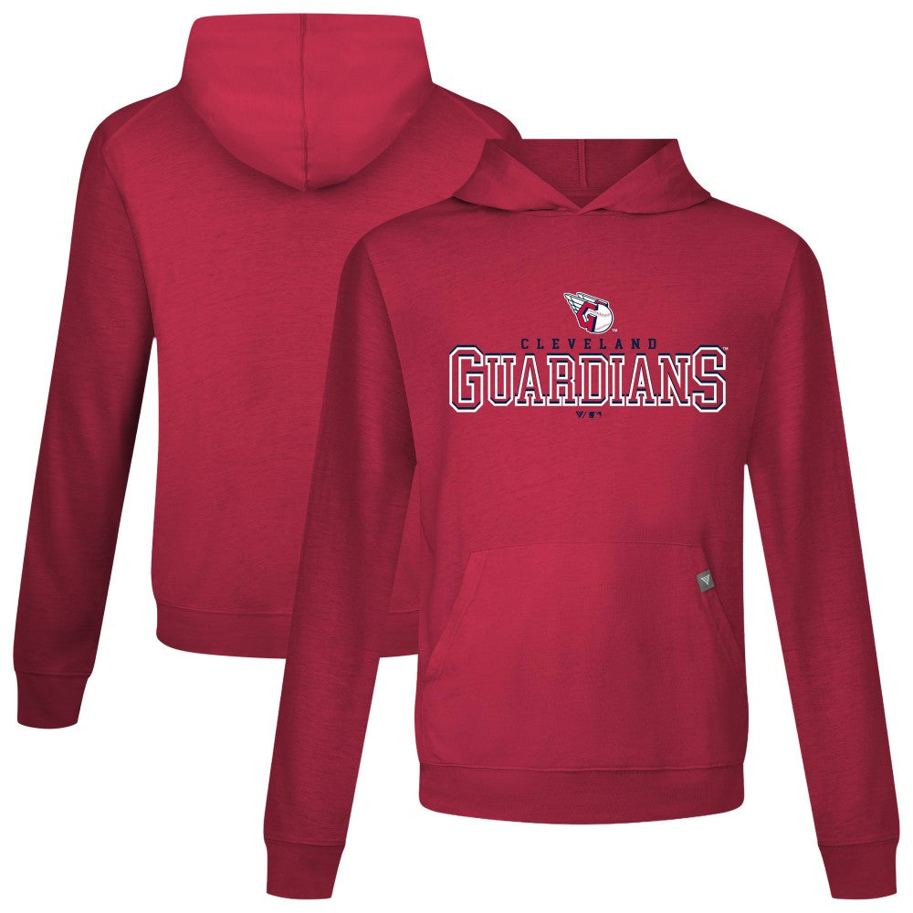 Cleveland Guardians Levelwear Relay Journey Pullover Hoodie - Red Hoodies