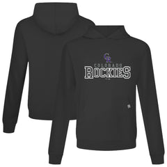 Colorado Rockies Levelwear Relay Journey Pullover Hoodie - Black Hoodies