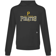 Pittsburgh Pirates Levelwear Relay Journey Pullover Hoodie - Black Hoodies