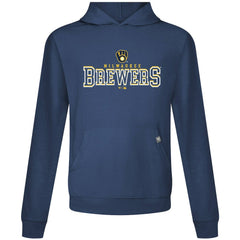 Milwaukee Brewers Levelwear Relay Journey Pullover Hoodie - Navy Hoodies