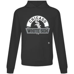 Chicago White Sox Levelwear Relay Banner Arch Pullover Hoodie - Black Hoodies
