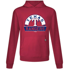 Texas Rangers Levelwear Relay Banner Arch Pullover Hoodie - Red Hoodies