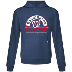 Washington Nationals Levelwear Relay Banner Arch Pullover Hoodie - Navy Hoodies