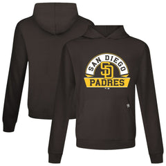San Diego Padres Levelwear Relay Banner Arch Pullover Hoodie - Brown Hoodies