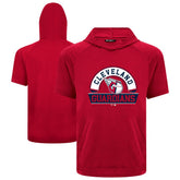Cleveland Guardians Levelwear Phase Banner Arch Hoodie T-Shirt - Red Hoodies