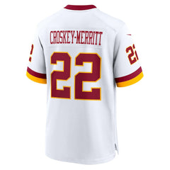Jacory Croskey-Merritt Washington Commanders Game Super Bowl Era Jersey - White Jerseys