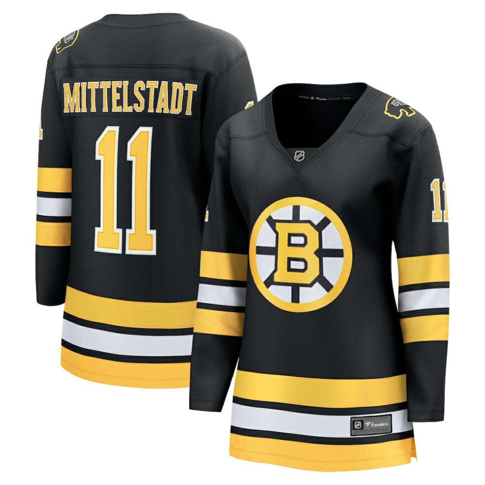 Casey Mittelstadt Boston Bruins Fanatics Women's Home Breakaway Player Jersey - Black | US 203412403