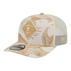 Philadelphia Phillies New Era Tonal Palm 9SEVENTY Adjustable Trucker Hat - Tan Hats