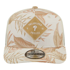 Philadelphia Phillies New Era Tonal Palm 9SEVENTY Adjustable Trucker Hat - Tan Hats