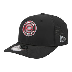 Cincinnati Reds New Era Circle 9SEVENTY Adjustable Hat - Black Hats