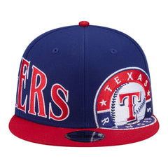 Texas Rangers New Era Stretched Two-Tone 9FIFTY Adjustable Hat - Royal/Red Hats