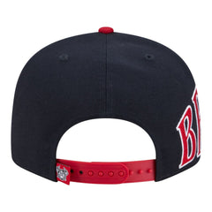 Atlanta Braves New Era Stretched Two-Tone 9FIFTY Adjustable Hat - Navy/Red Hats
