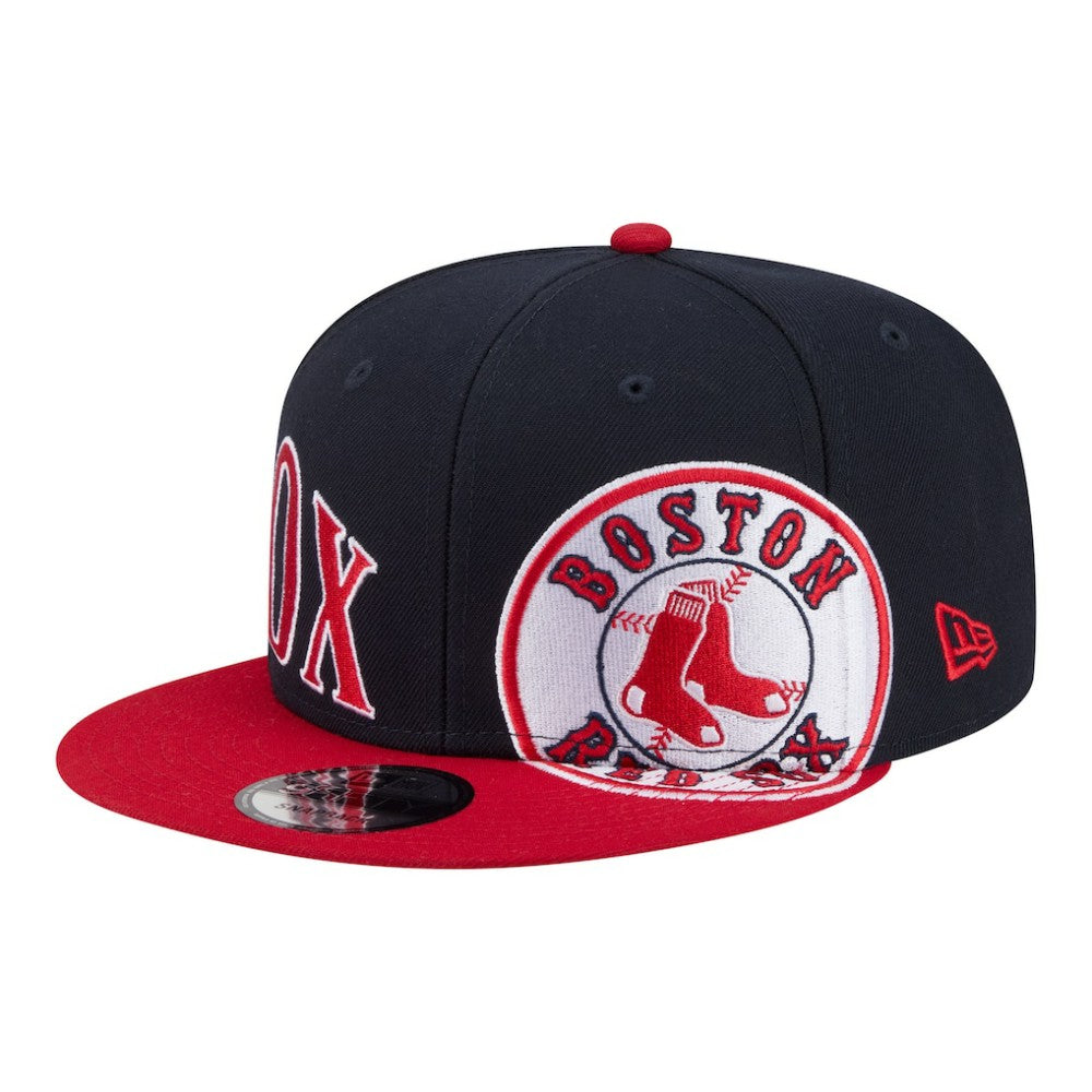 Boston Red Sox New Era Stretched Two-Tone 9FIFTY Adjustable Hat - Navy/Red Hats