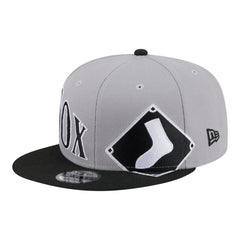 Chicago White Sox New Era Stretched Two-Tone 9FIFTY Adjustable Hat - Gray/Black Hats