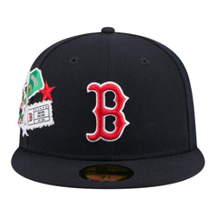 Boston Red Sox New Era City Patch 59FIFTY Fitted Hat - Navy Hats