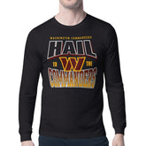Washington Commanders Starter Comic Style Slogan Long Sleeve T-Shirt - Black T-shirts