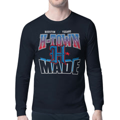 Houston Texans Starter Comic Style Slogan Long Sleeve T-Shirt - Navy T-shirts