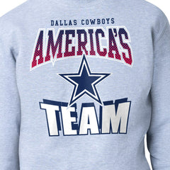 Dallas Cowboys Starter Comic Style Sweatshirt - Gray Sweatshirts