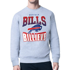 Buffalo Bills Starter Comic Style Sweatshirt - Gray Sweatshirts