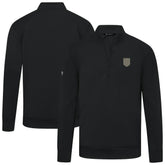 Vegas Golden Knights Levelwear Copper Upright Quarter-Zip Pullover - Black | US 203415643