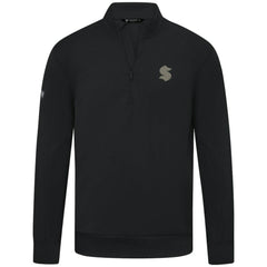 Seattle Kraken Levelwear Copper Upright Quarter-Zip Pullover - Black | US 203415647