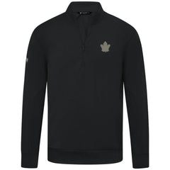 Toronto Maple Leafs Levelwear Copper Upright Quarter-Zip Pullover - Black | US 203415655